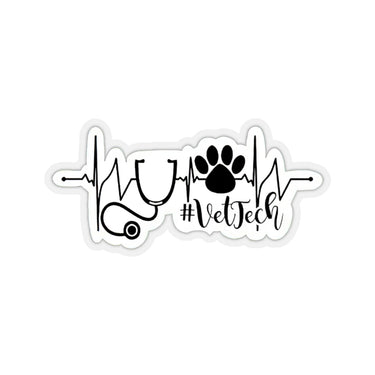 Vet tech Heart line Vinyl Sticker, Nurse Sticker, Best Friend Gift, Laptop Sticker Cool Sticker, Saying Sticker, Inspirational Quotes Sticker